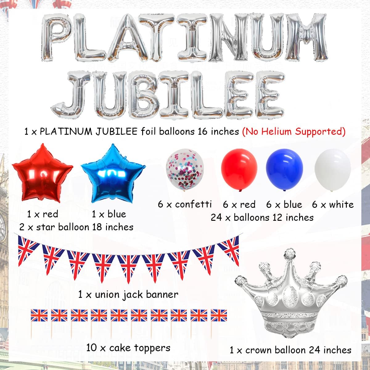 Union Jack Party Decorations Jubilee Decorations 2022 Including