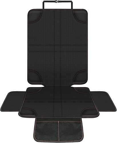 HOTUT 2-Pack Car Seat Protectors - 600D Oxford Waterproof Fabric With Mesh Pockets For Kids & ISOFIX