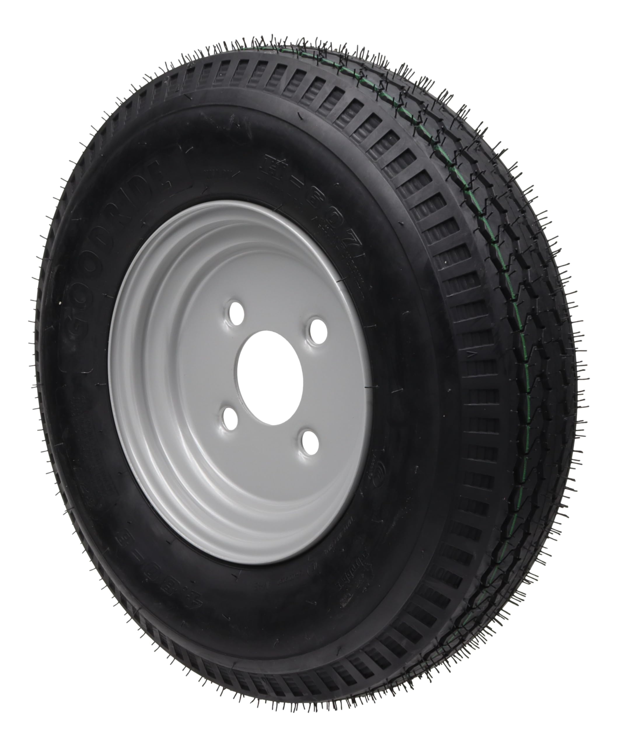 2 pièces de roues de remorque Deli pour Stema DDR avec trou central de 63 mm - Roue complète 4.00-8/4.80-8 4PR Index 70M avec 8 écrous de roue coniques inclus