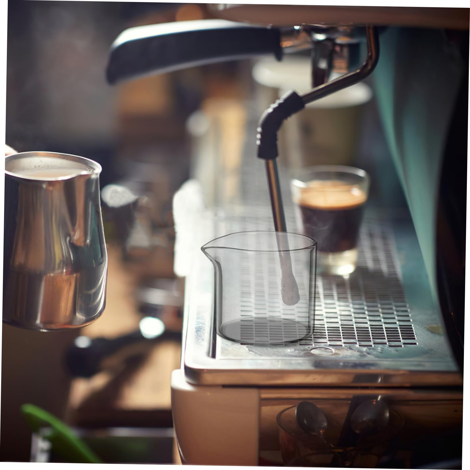 BESTonZON 4 piccole caraffa per il latte in, 110 ml, per il latte, in, per il caffè, per salse, per il latte, per il cappuccino