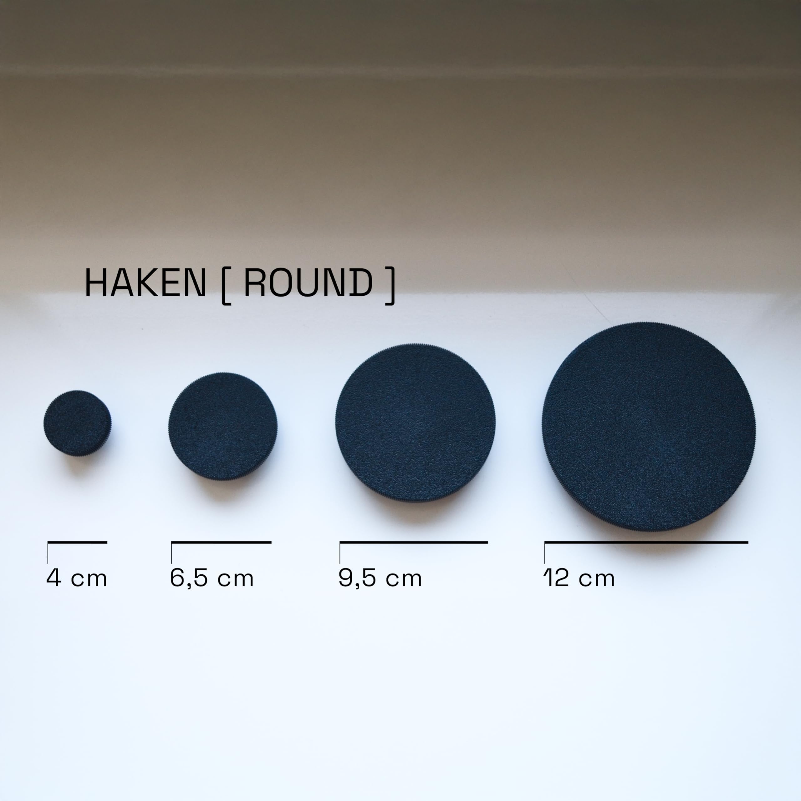 Generisch Runde Haken [ROUND] ohne bohren Akustikpaneele - flexibel montierbar - Haken - Garderobe - Kleiderhaken - Wandpaneele - Garderobenhaken (Set (S/M/L), 3)