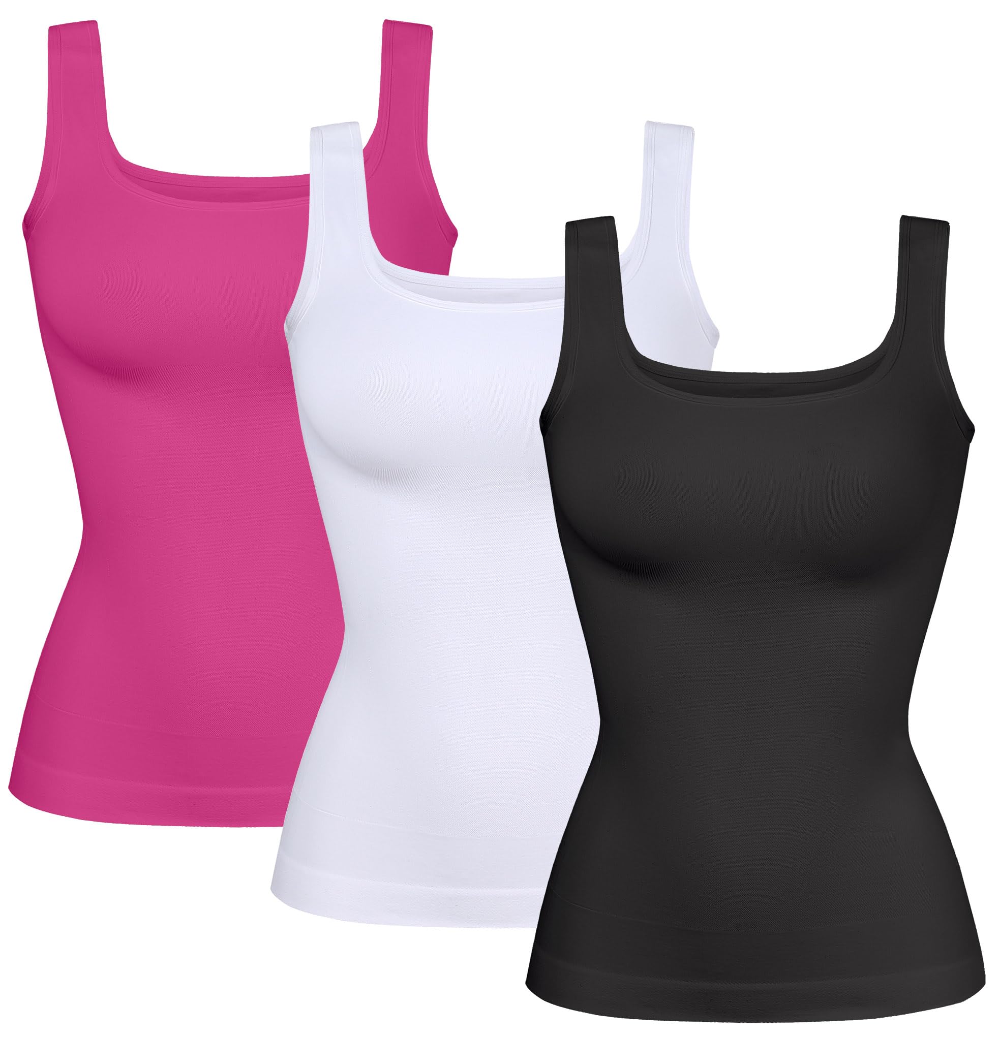 YIOIOIO Womens Shapewear Tank Top Square Neck Tummy Control Compression