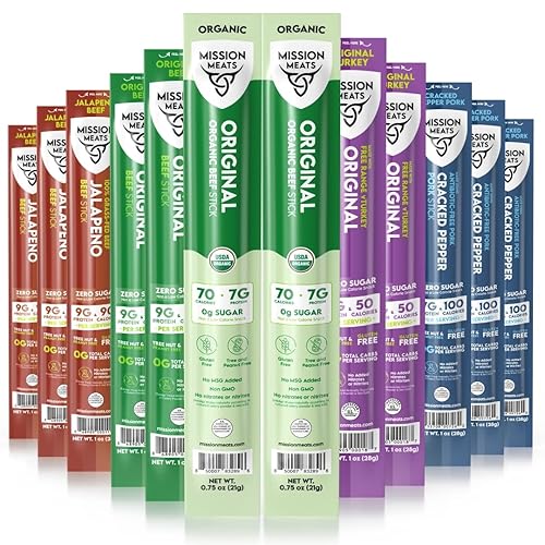 Mission Meats Variety Pack with Certified Organic Beef, Grass Fed,