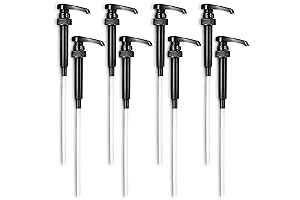 8 Pack Glass Shampoo Bottles with Pump for Shower and Kitchen -...