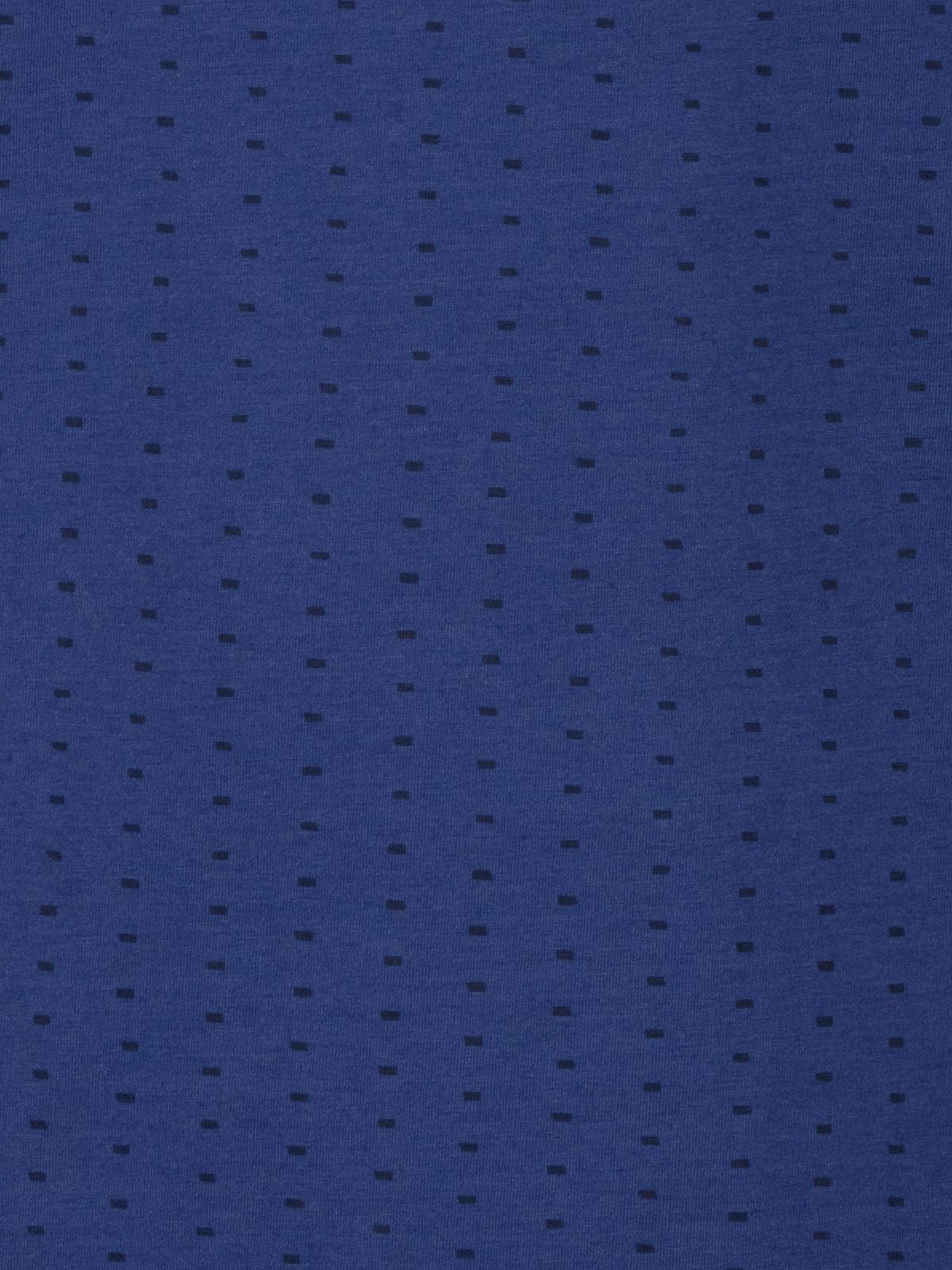 Chemise de nuit à manches longues pour homme - Motif rectangles - Poche poitrine - Boutonnière - M-2XL