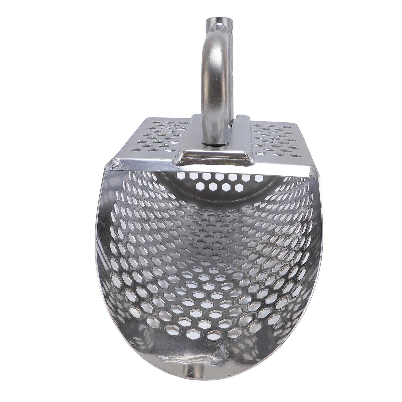 AMONIDA Cuchara para Tamizar con Detector de Metales con Estructura Duradera de Acero Inoxidable para Búsquedas de Tesoros en la Playa