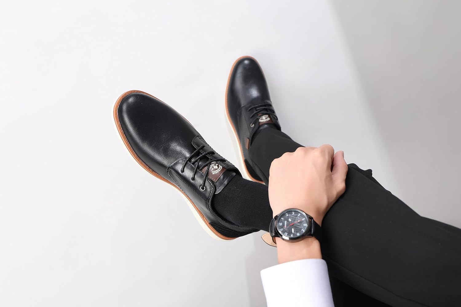 DECARSDZ Sapato social masculino casual Oxford para negócios, formal, Derby, tênis de caminhada A073, Preto, 42 em promoção! Veja a oferta e mais achadinhos de Sapatos 8 Hoje é o melhor dia para comprar DECARSDZ Sapato social masculino casual Oxford para negócios, formal, Derby, tênis de caminhada A073, Preto, 42 com aquele preço maroto! Promoção! Aproveite a oferta! 8