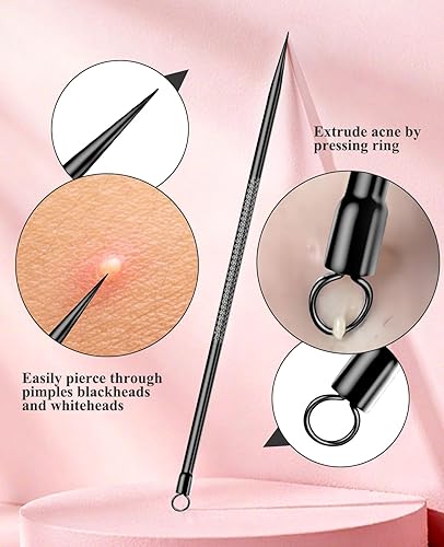 Miniatura 4 de Herramienta profesional de tratamiento de acné, herramienta profesional de eliminación de espinillas de acero inoxidable, herramienta de extracción