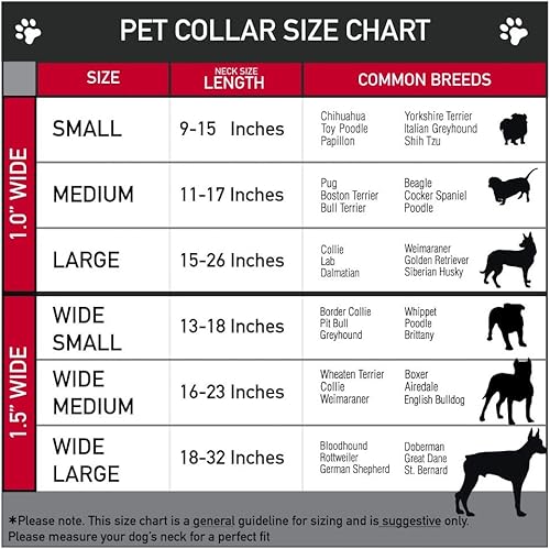Miniatura 3 de Collar de perro hebilla de cinturón de seguridad Wyoming Flags Wyoming Tipografía 16 a 23 pulgadas 1.5 pulgadas de ancho