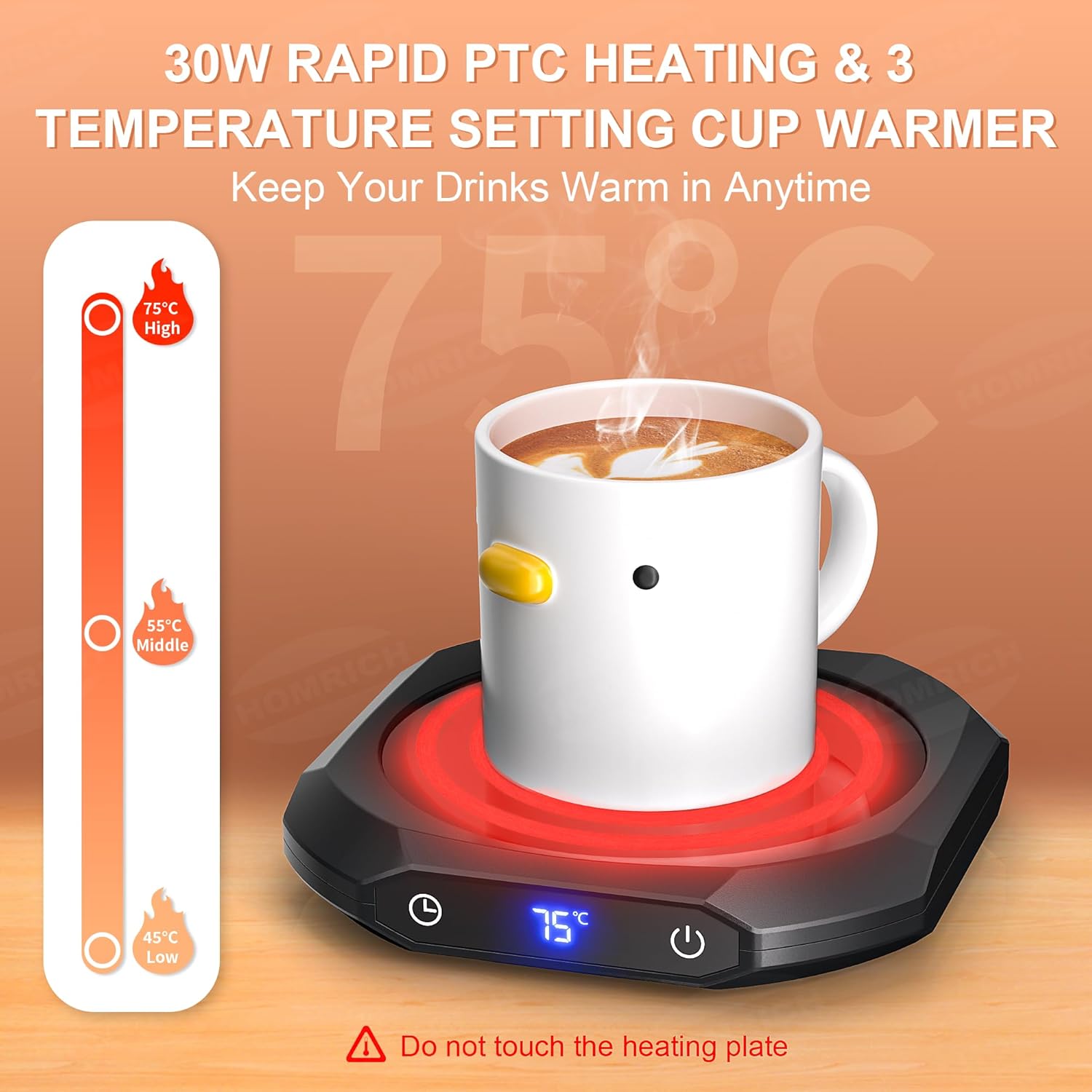 Stay Cozy: The Ultimate Mug Warmer With Timer & Temperature Control!