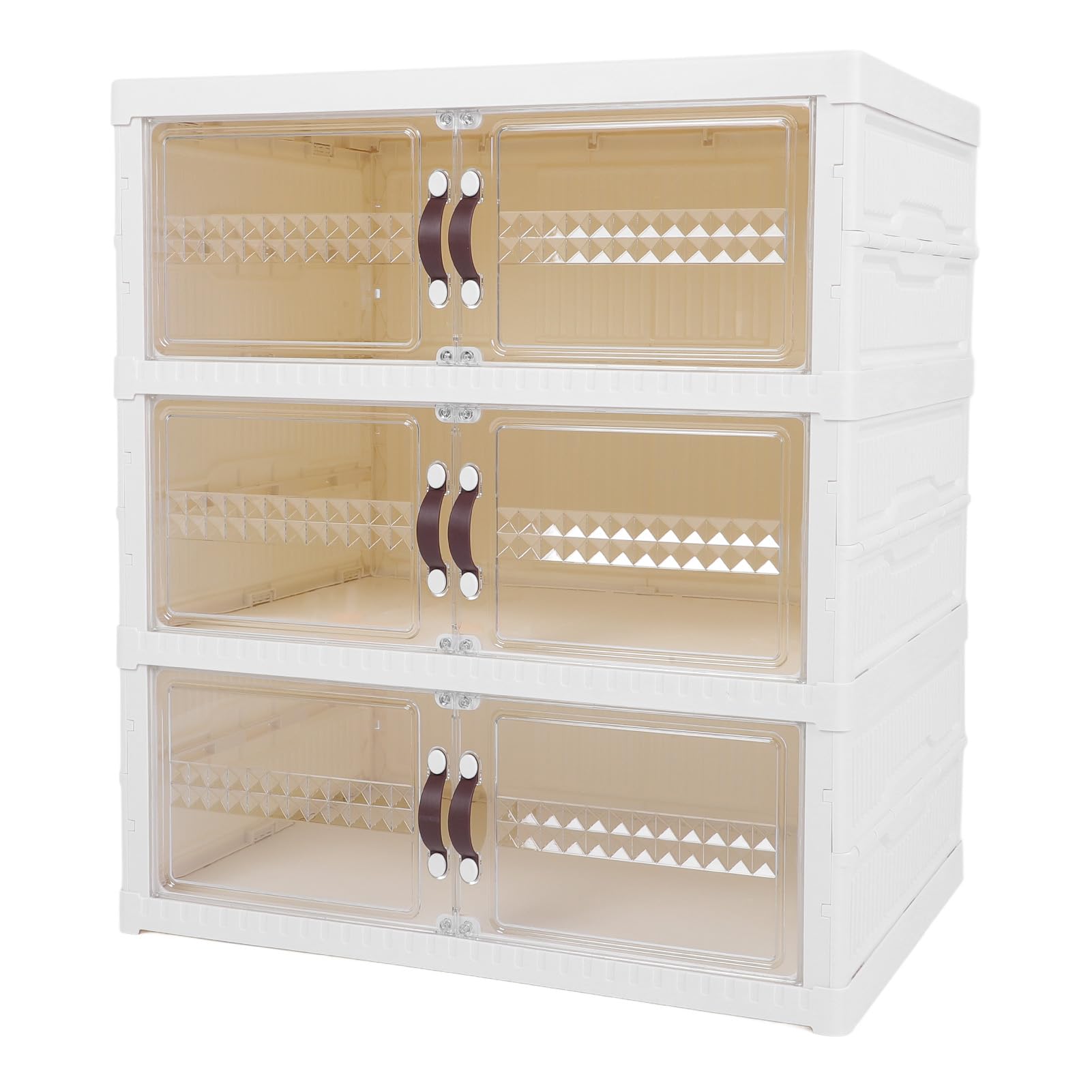 Aramox Caja de Almacenamiento de Zapatos Plegable con Puerta Magnética (3