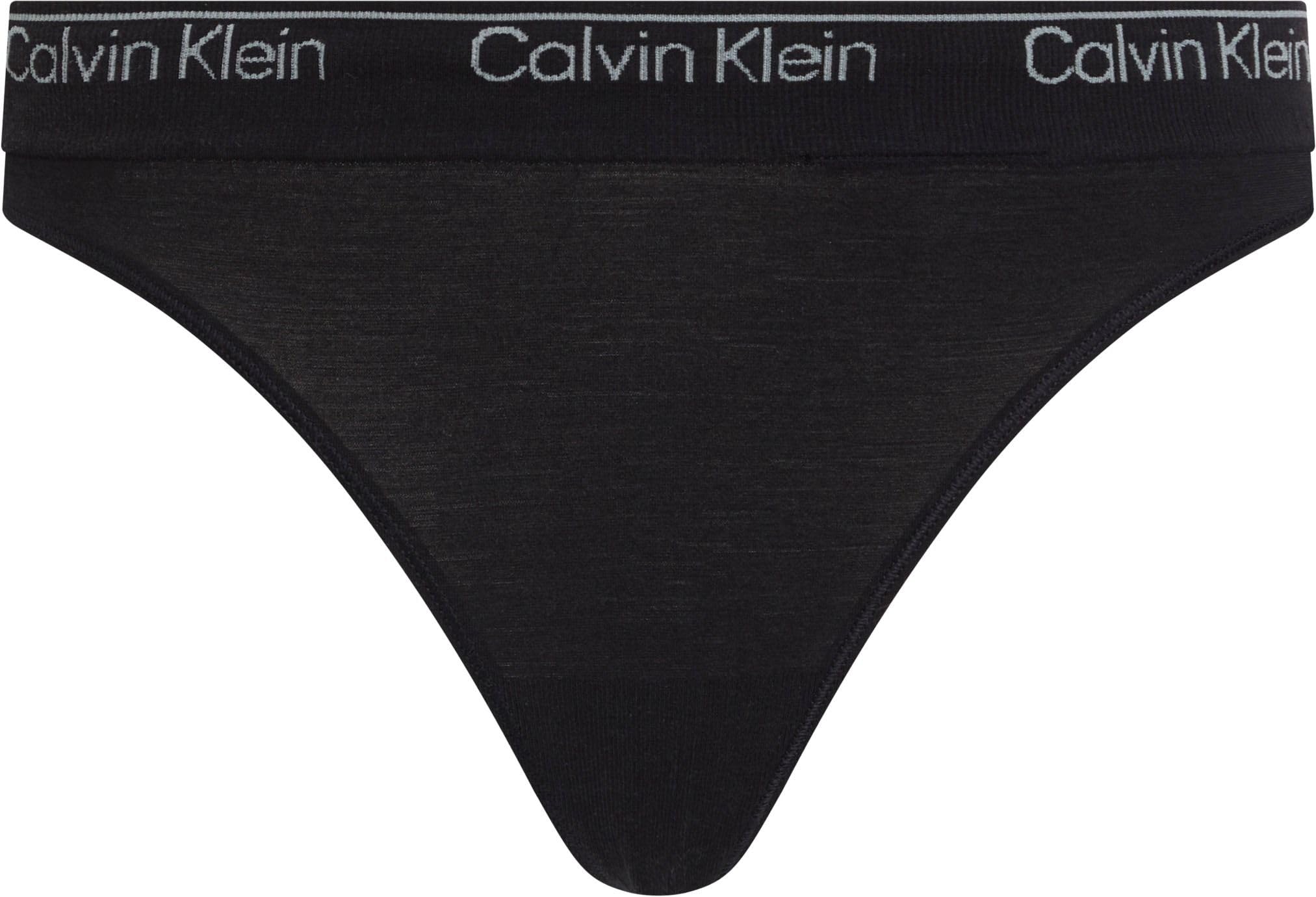 Calvin Klein Women’s Stretch Thong, Black (Black), 1XL