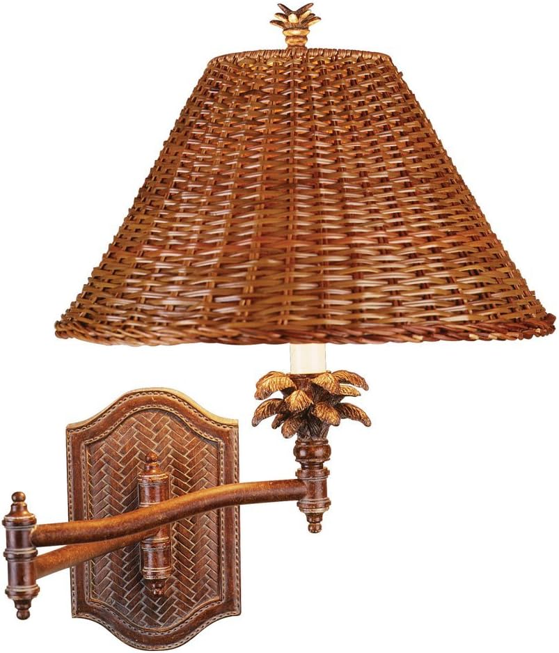 Tropical Swing Arm Wall Lamp