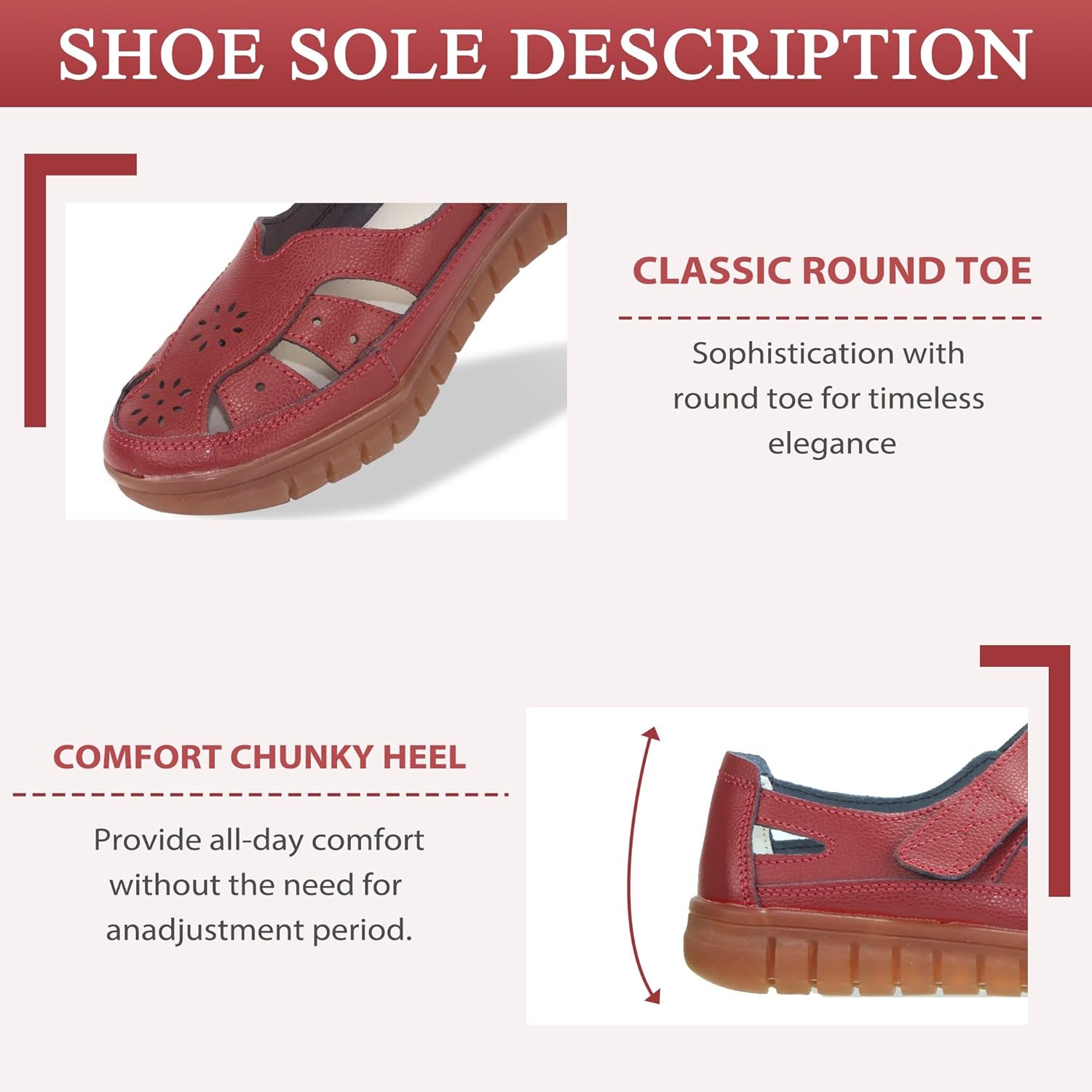 Women 's Classic Genuine Leather Casual Flat Sandal Closed Toe Fisherman Sandals Comfy Work Sandal Everyday Walking Shoe - Image 6
