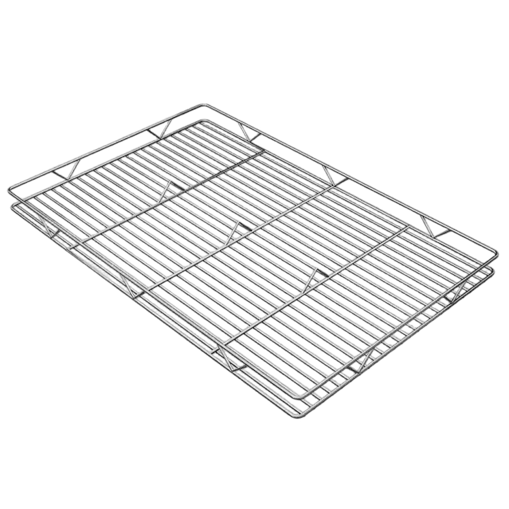 Grille de refroidissement en acier inoxydable 20x16x1,6 pouces pour cuisson et grillage