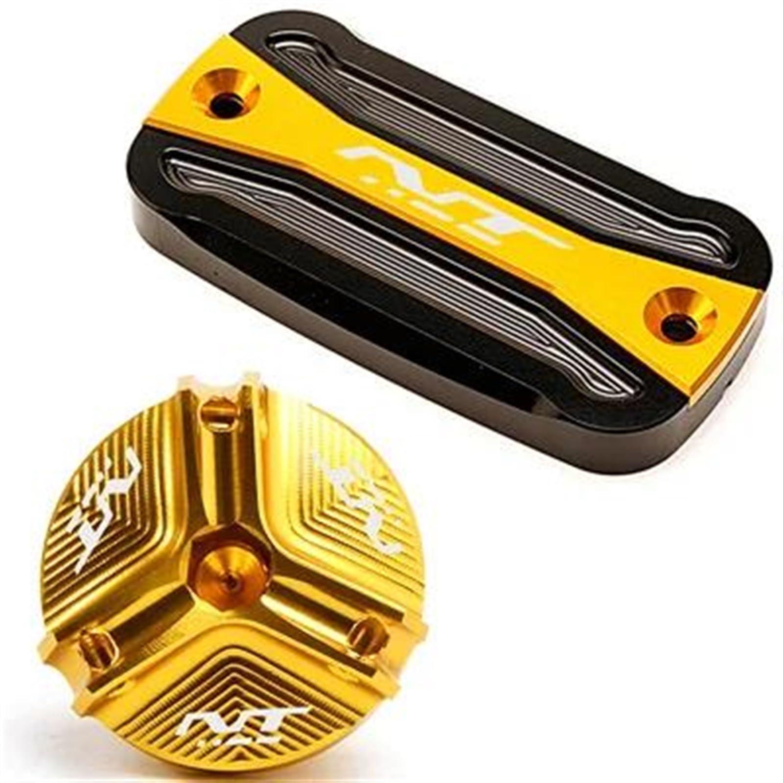 Coperchio del Serbatoio del Liquido dei Freni della Pompa Principale del Motociclo Accessori per NT1100 2021 Tappo del Serbatoio Dell'olio Motore (Color : A Set-Titanium)