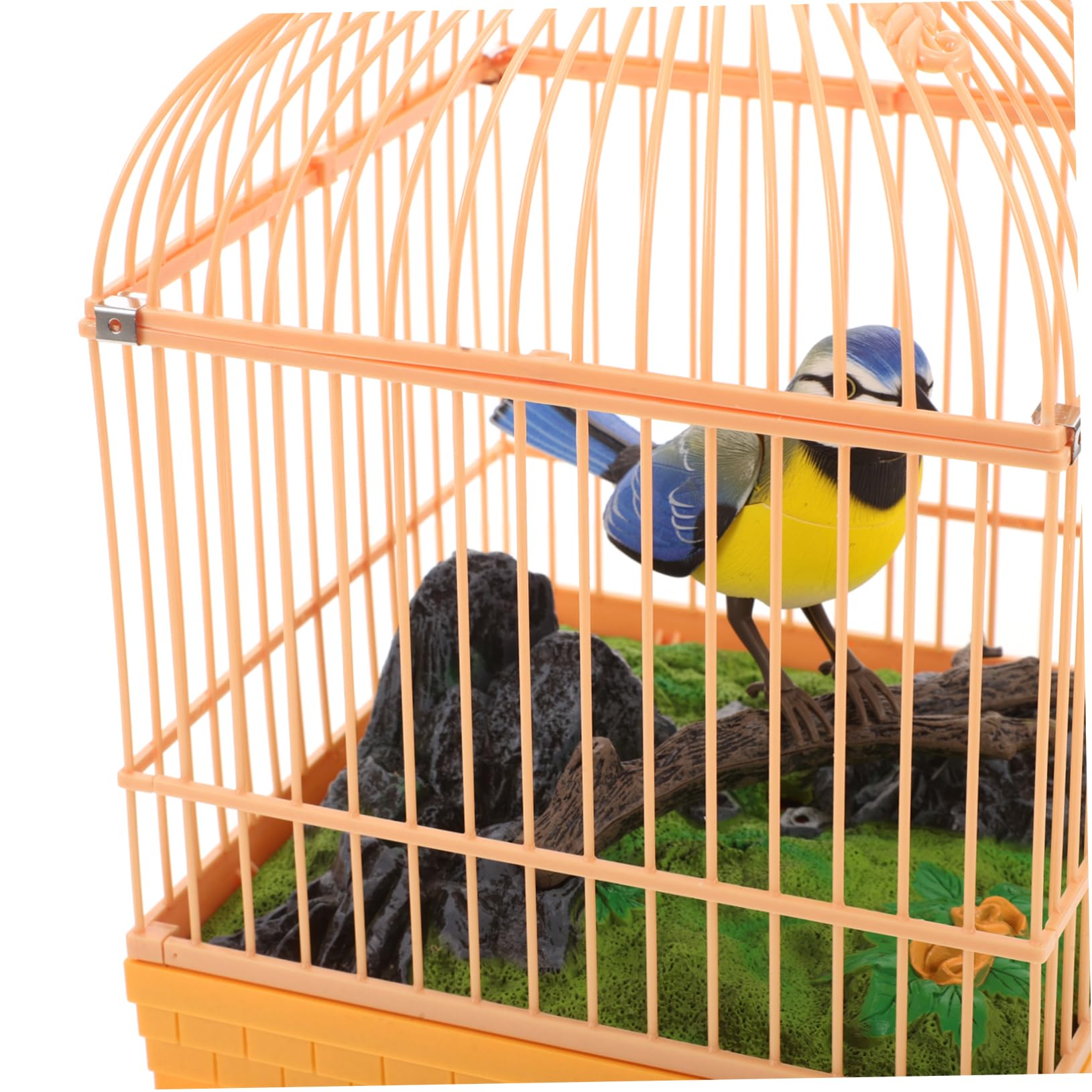 Juguete Eléctrico para Jaula De Pájaros Realista con Movimiento Entretenimiento Portátil