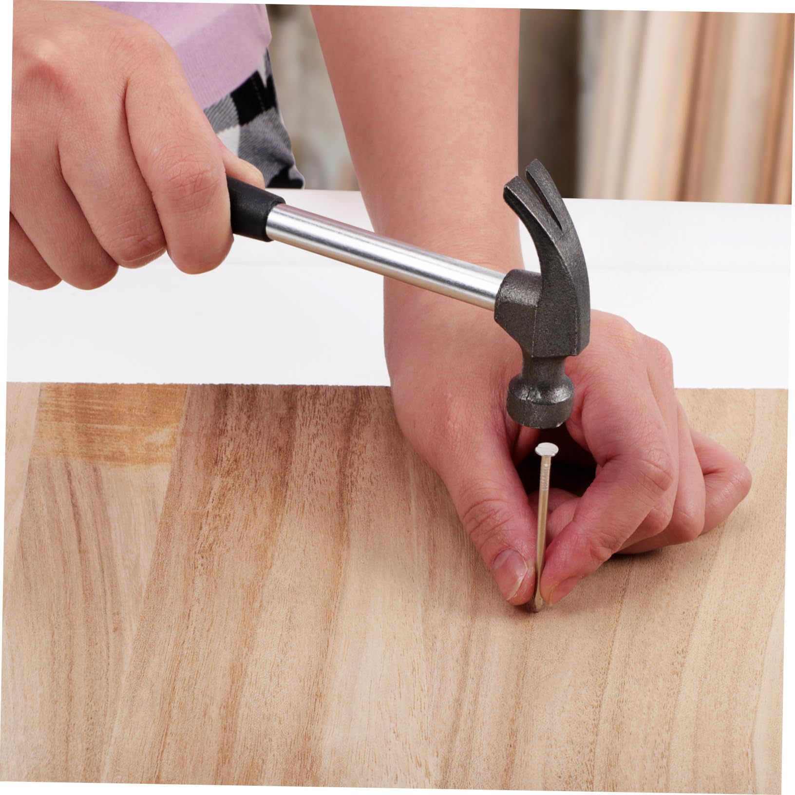 Toddmomy Martillo De Garra Metálico Mini 5 Piezas Para Reparación Familiar, Herramienta De Instalación Mango Antideslizante, Uso Doméstico y Bricolaje, Resistente y Práctico
