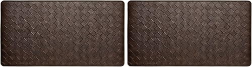 Miniatura 7 de Home Dynamix Trenton Solace Tapete de cocina tradicional texturizado de diamante, negro, 17 x 39 pulgadas