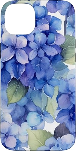 Funda para iPhone 14 Plus Hydrangea Watercolor Pattern of Hydrangeas