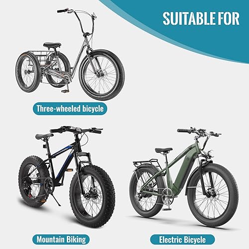 Miniatura 5 de Hycline Neumático de repuesto para bicicleta de grasa 20x4.026x4.0 pulgadas resistentes a pinchazos plegables neumáticos de bicicleta MTB,