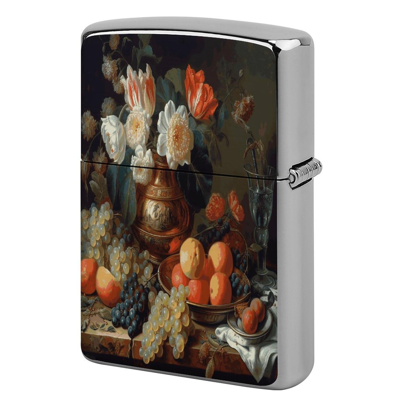 Fodpand Style Flowers And Fruits Metal Lighter Case Cover Lighter Sleeve