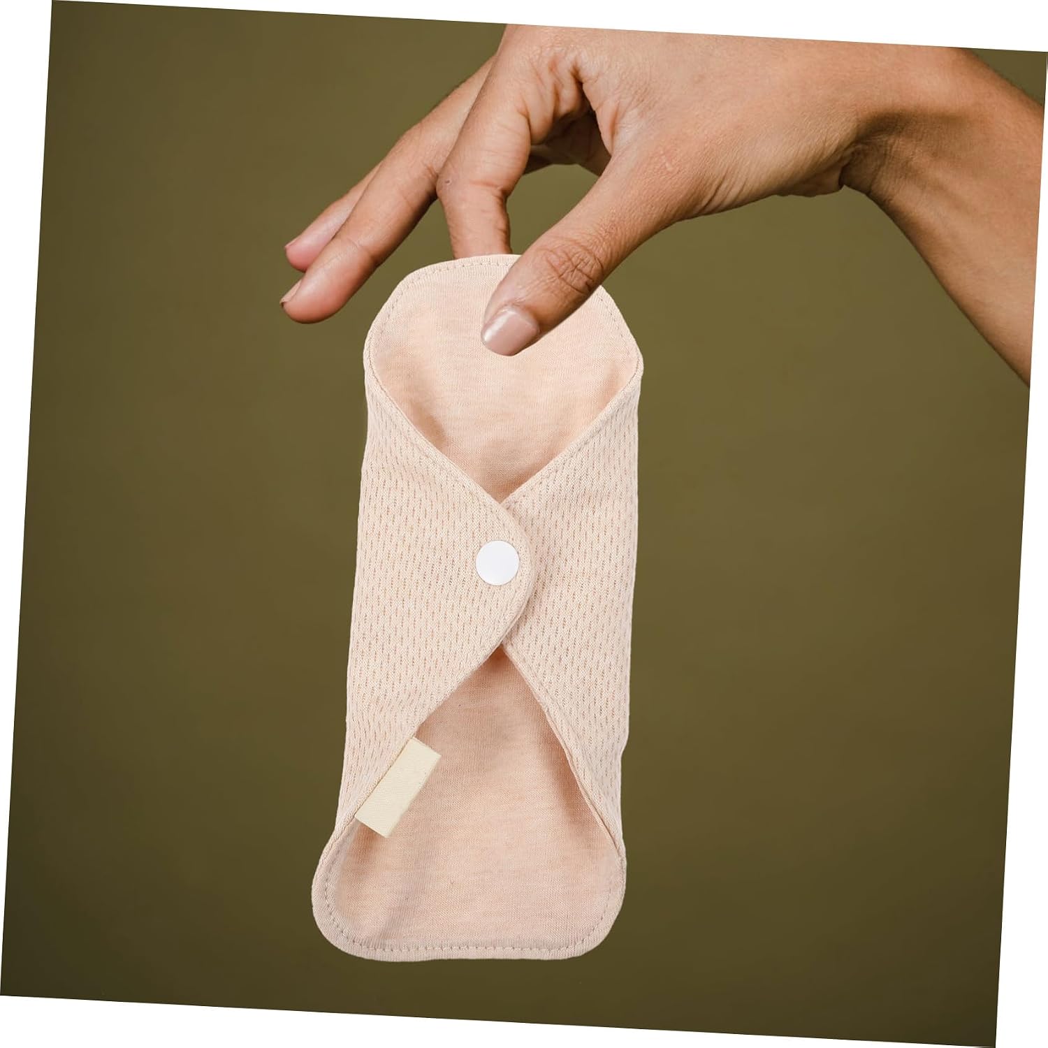 4PCS Washable Cotton Sanitary Pads for Women Lightweight Breathable Reusable Menstrual Period Helpers Comfortable Hygiene Liners