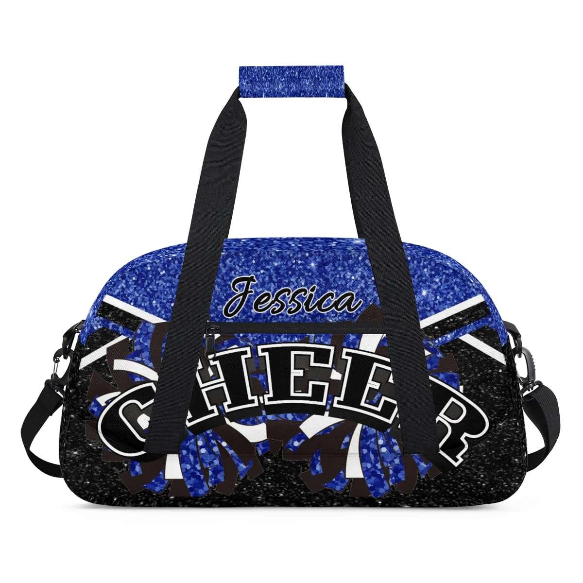 Ioracida Personalized Cheer Bag Sport Duffel Bags, Custom Cheerleading Gym Bag, Customized Travel Duffle Bags with Name, Overnight Weekender Bags,