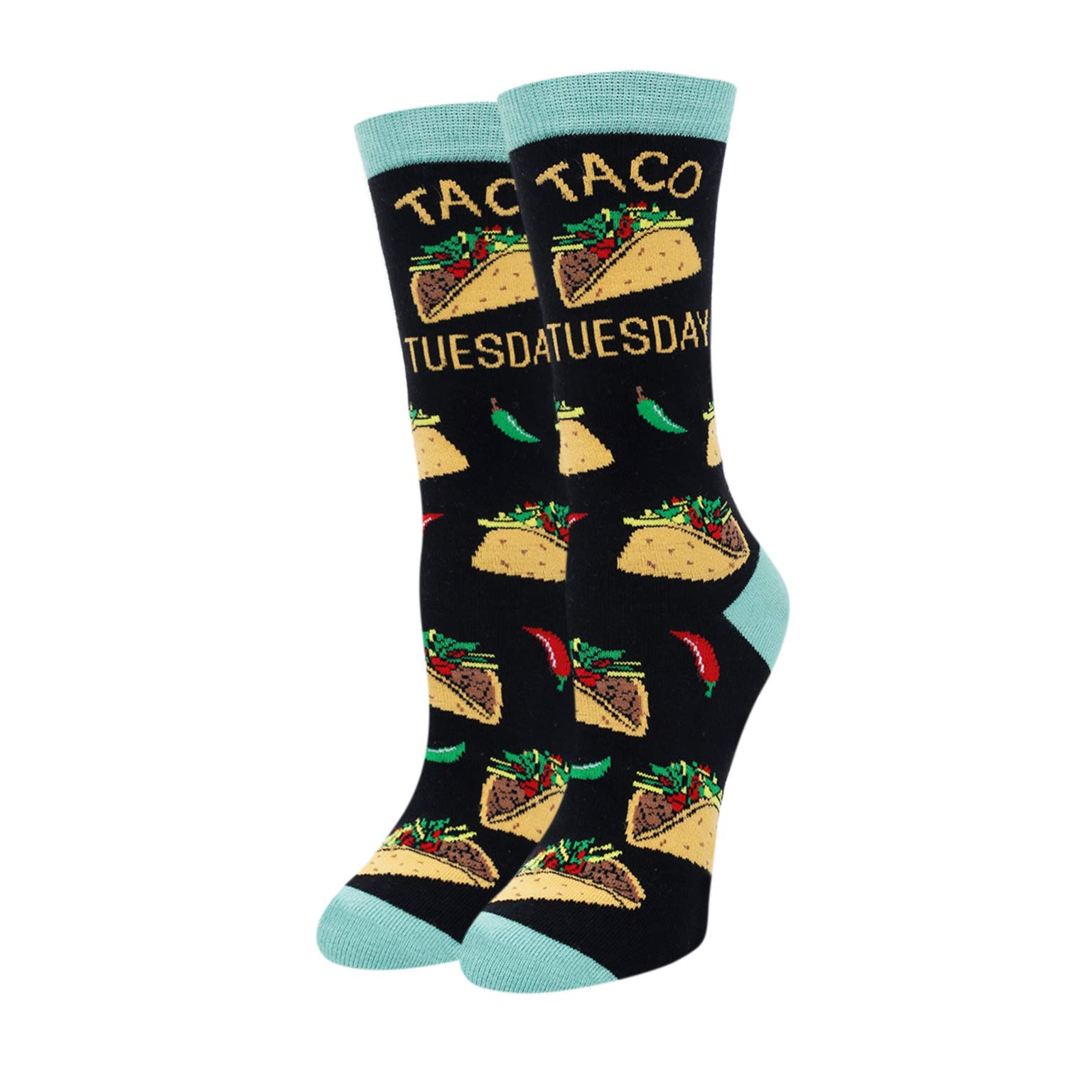 sockfunFood Drink Gifts for Women - Coffee Lover Socks, Taco Socks for Her