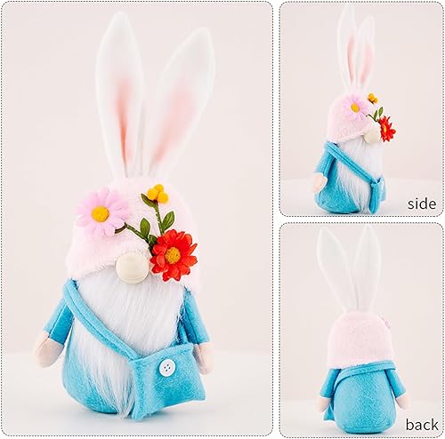 Miniatura 4 de BLESOUYI Decoraciones del día de San Patricio, gnomo irlandés de primavera, adornos decorativos de muñeca elfo, trébol verde, regalo para el hogar,