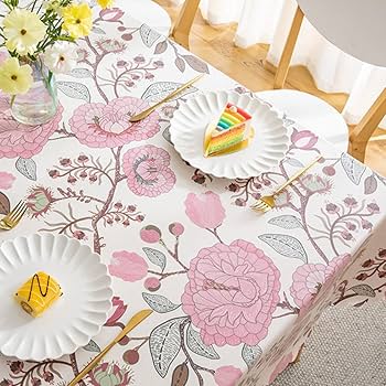 花柄手刺繍大型テーブルクロス テーブルクロス アンティーク花柄 110cm/130cm/180cm(tcl-0429