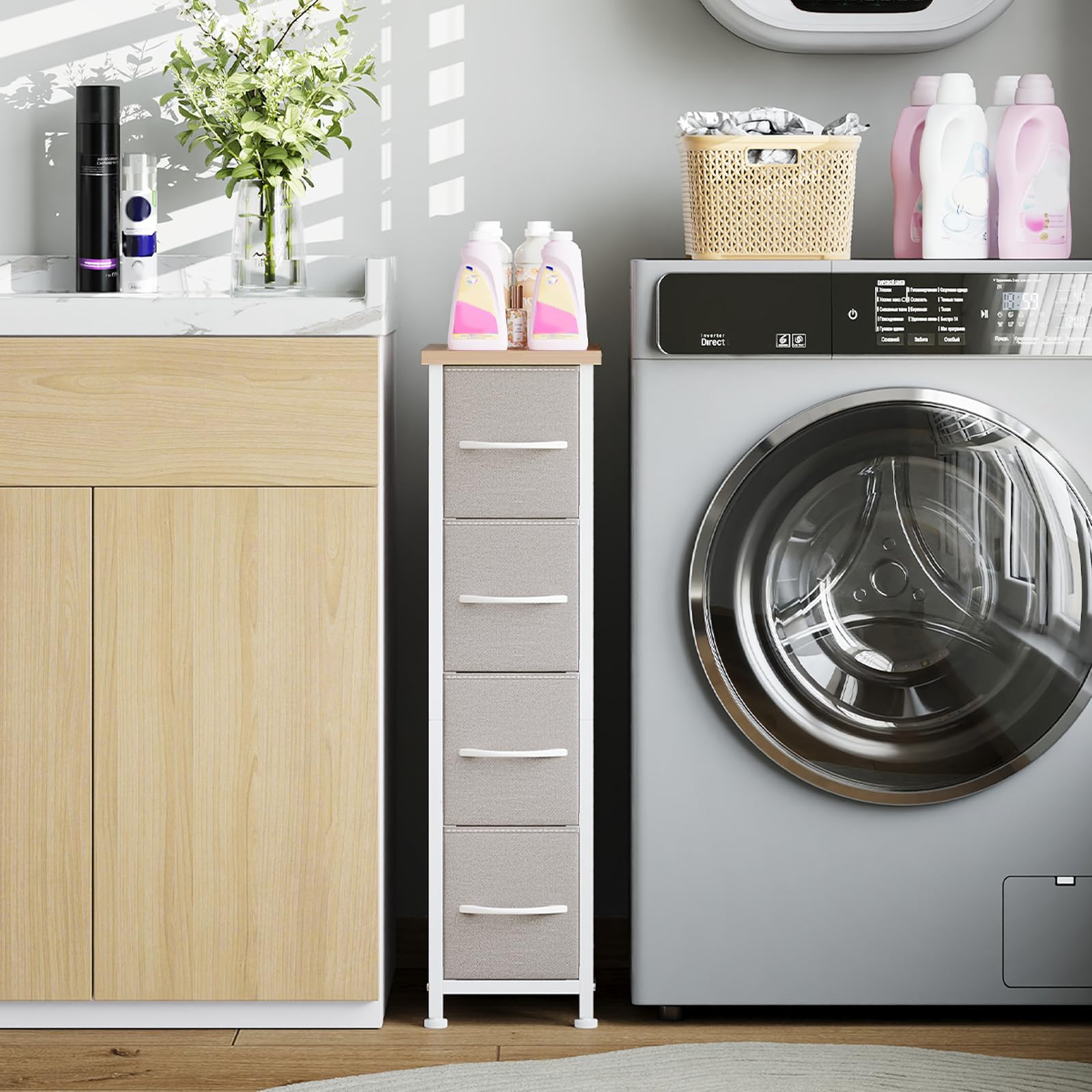 poeland 5 Stks Lade Organizer Lade Opbergdoos Voor Slaapkamer Dressoir Badkamer Keuken, Frosted