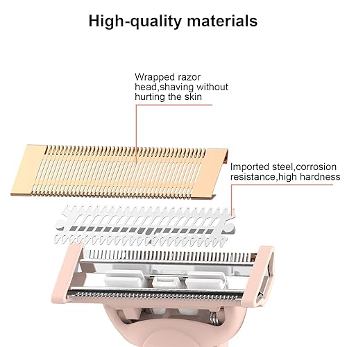 Miniatura 3 de 2 cabezales de repuesto LinMei Nu Shaver compatibles con Finishtouch Flawless Women Nu Razor con 2 cepillos de limpieza