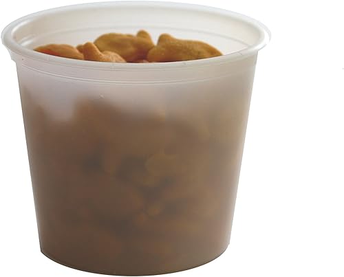 Miniatura 2 de Vito's Famous - Recipiente para delicatessen con tapa, 8 onzas (paquete de 40), a prueba de fugas, apto para congelador