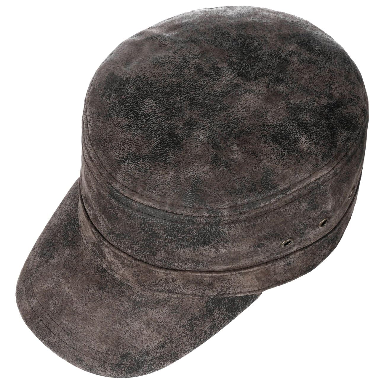 Stetson Raymore Gorra Militar Army de Piel Unicolor Hebilla Metalica Hombre Todo el ano