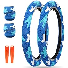 MEGHNA BMX Bike Tire 20 x 2.35 inch 60-406 Tire Foldable Tire Set 20 inch Replacement All-Terrain Tire for BMX Freestyle Kids Bike