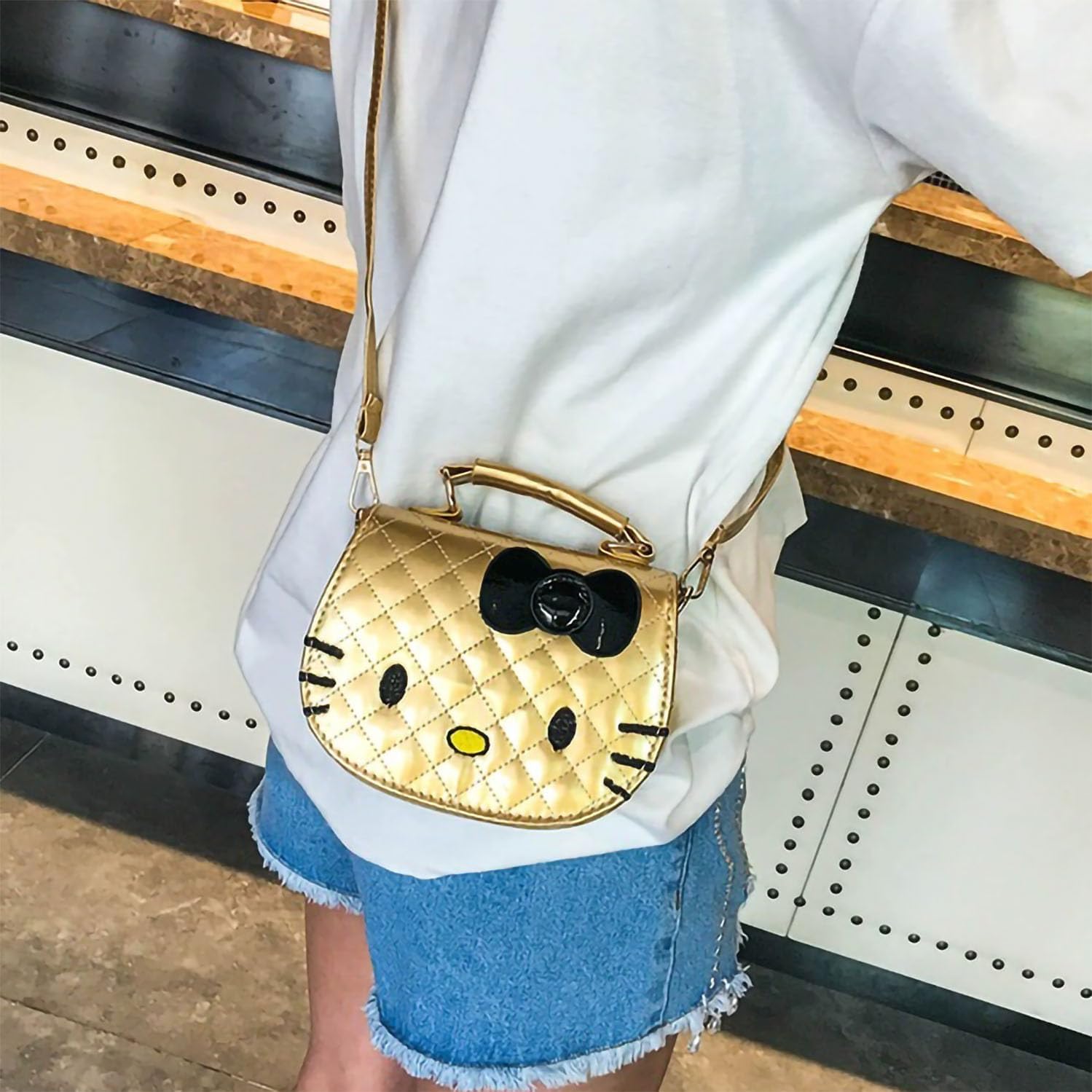 Cute Cat Purse | Kawaii Crossbody Bag for Girls and Women | Adorable Kitty Wallet Handbag - Image 3