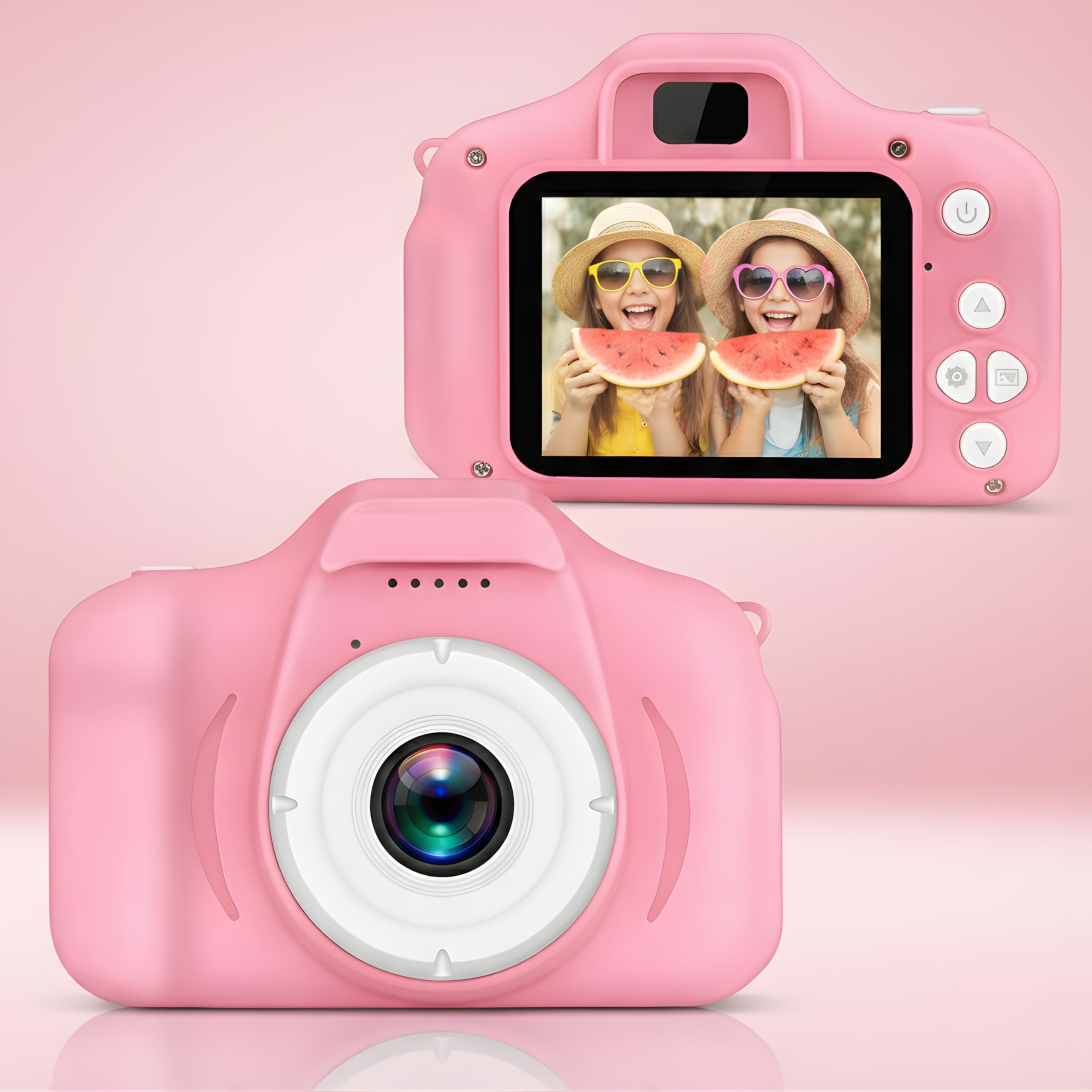 Digital Camera for Kids | 2-Inch Screen with 1080P Video Recording | Preloaded Mini Games, Rechargeable Fun Learning Toy for Boys and Girls | for Kids | Pink-image-33