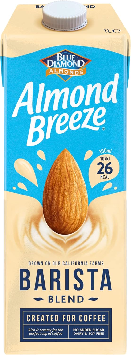Blue Diamond Almonds Breeze Barista Blend, 1 Litre, Pack of 8 Amazon.co.uk Grocery