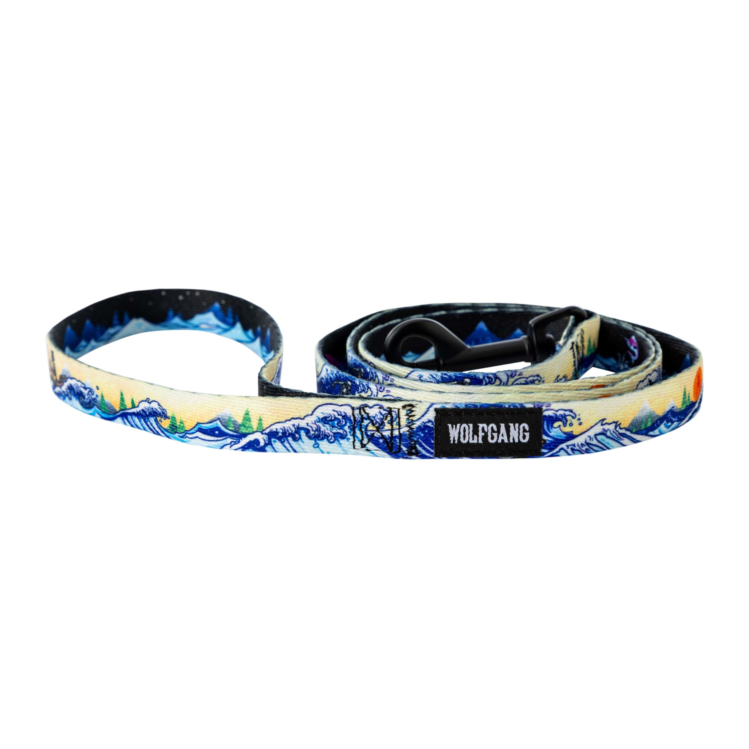 Wolfgang Heavy Duty Dog Leash, Pull-Tested to Over 800 lbs for Walking & Training, MountainWave Print, Small — image 1