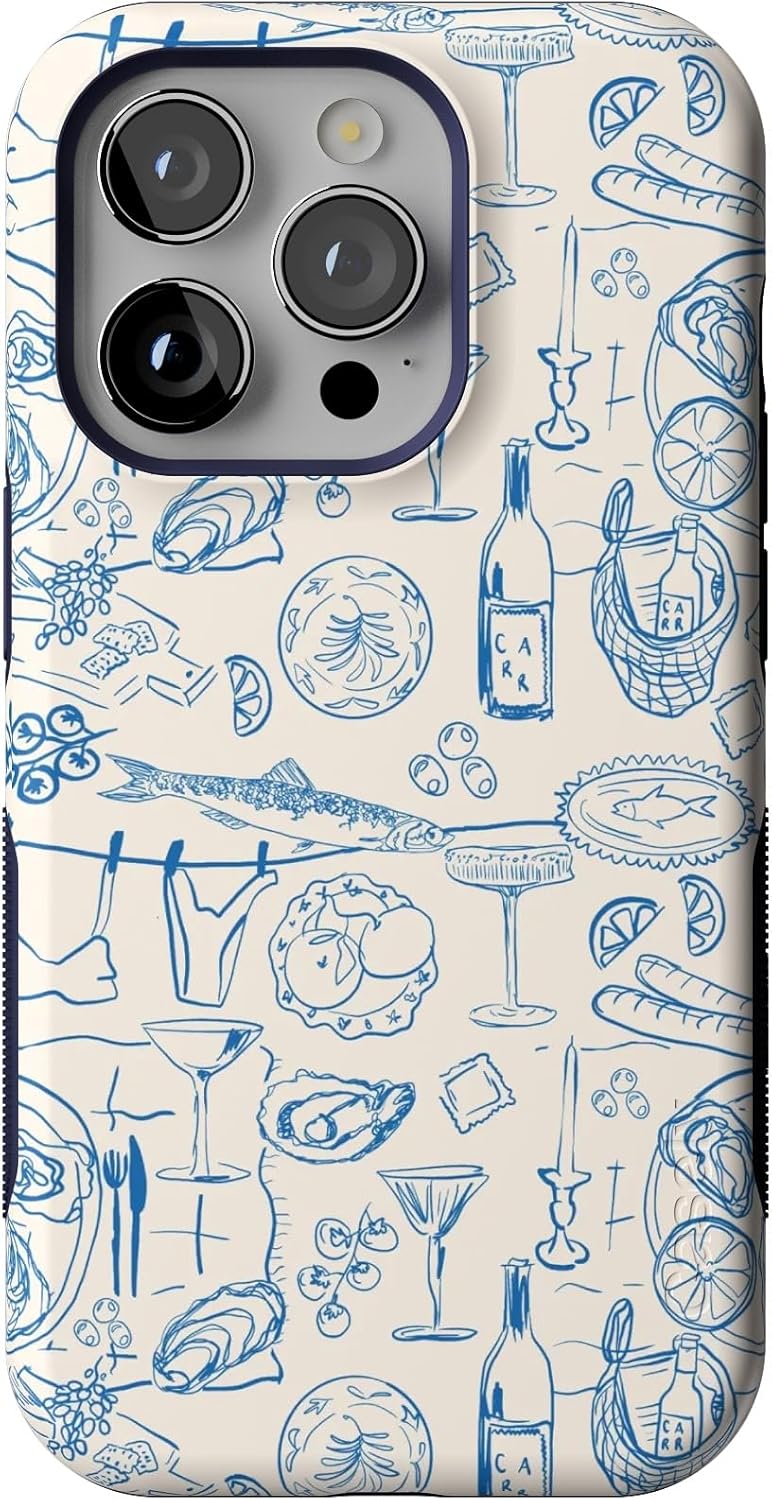 Casely iPhone 14 Pro Case | Amalfi Aperitivo | Dolce Vita | Bold Protective Design | Compatible with MagSafe