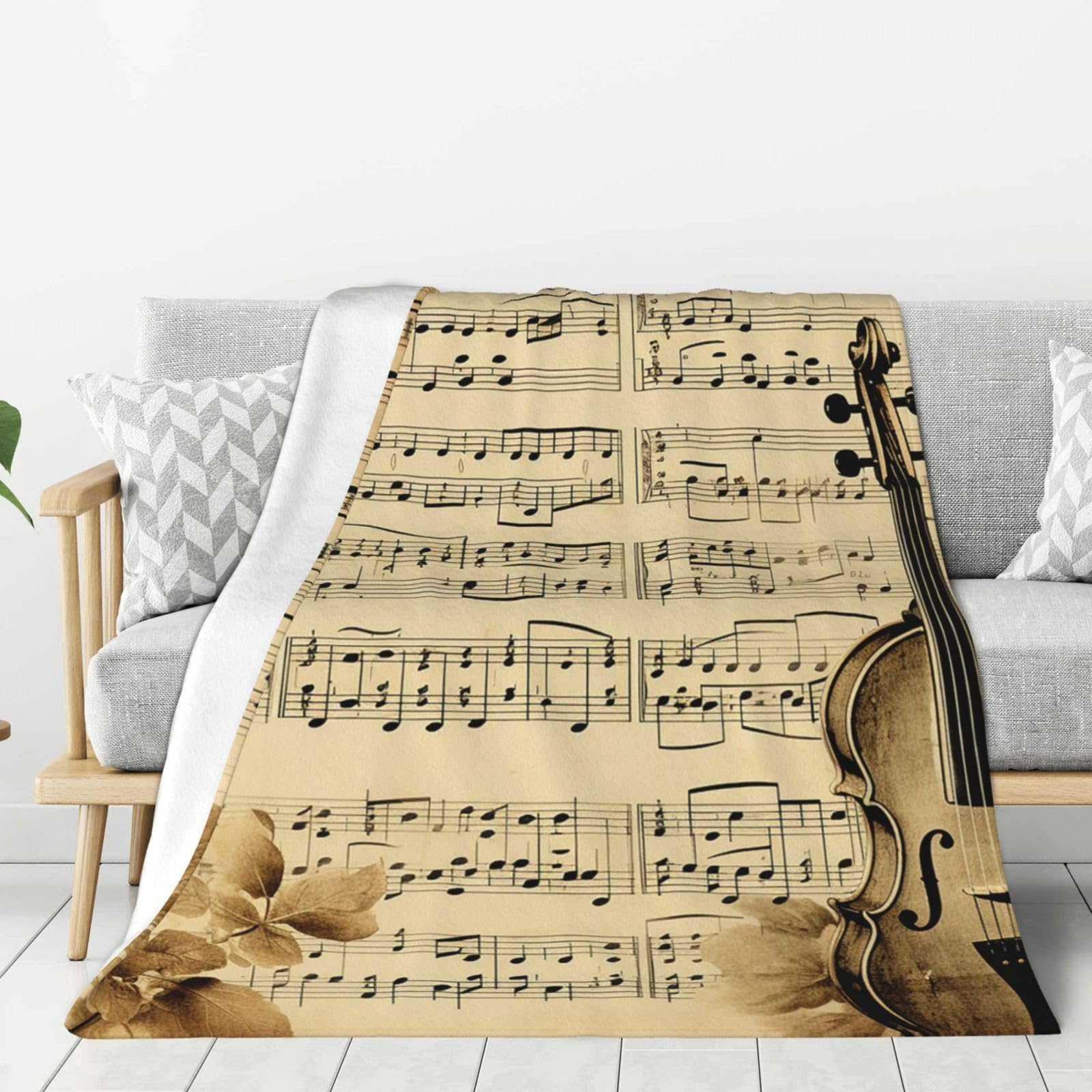 Couverture polaire musique pour des soirées cocooning chaleureuses au canapé