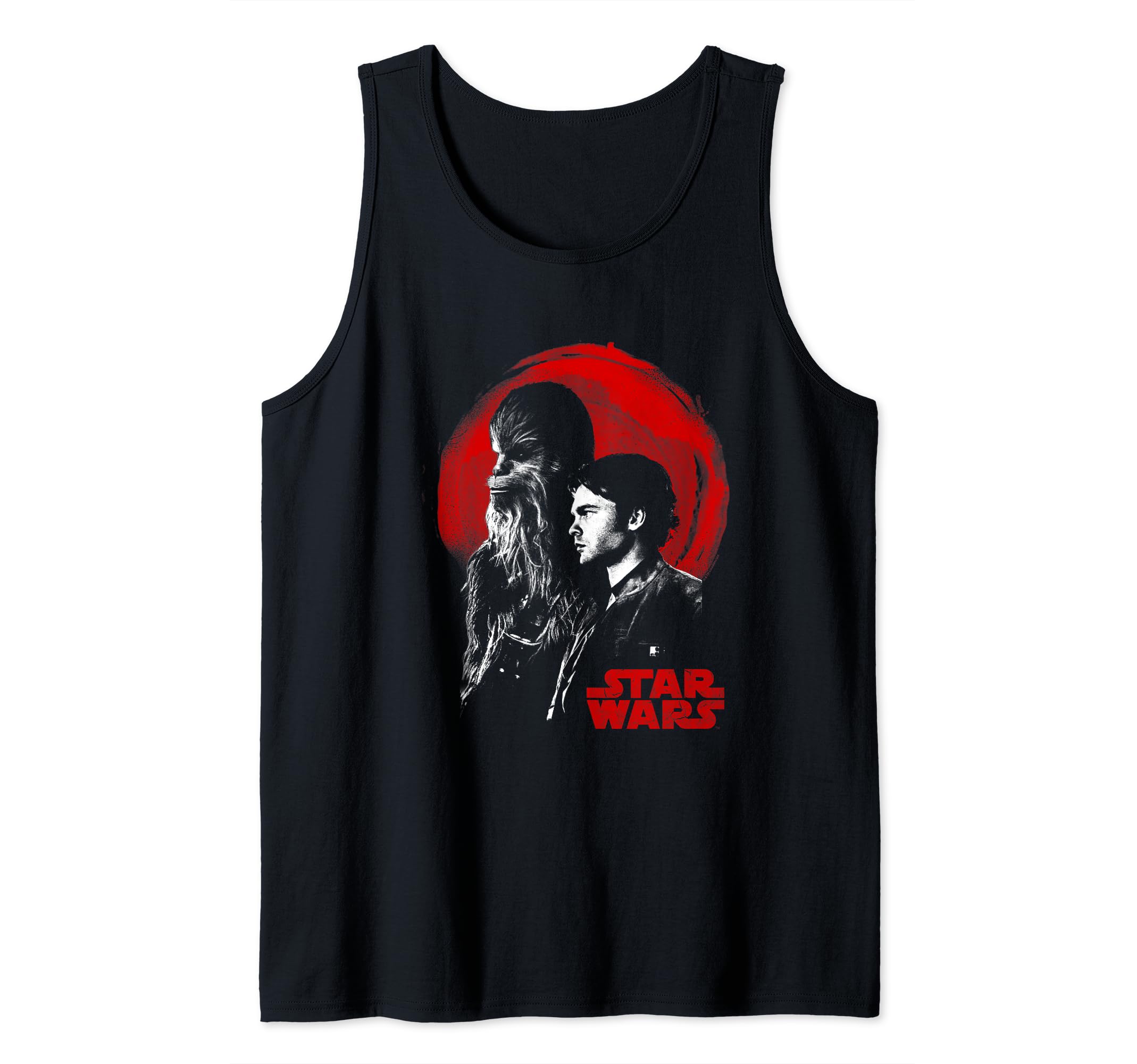 Star Wars Han Solo Movie Partner Profile Tank Top, Black