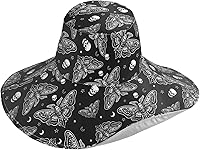 Vista 22 de MNSRUU Wide Brim Hats Skull Sun Hat Packable Sun Visors Floppy Summer Beach Hat for UV Protection