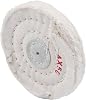 Cotton Buffing Wheel 4 Inch 50PLY Polishing Mop for Metal Jewelry Wood Glass, 100mm Grinder Pad Attachment for Drill, Fine Polisher Disc for Stainless Steel Aluminum(White)