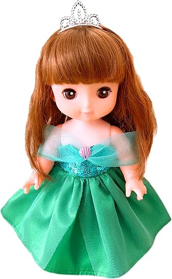 Amazon Co Jp メルちゃん服と通用サイズ アリエル風 人魚姫 プリンセスドレス 25ｃｍ 26 人形洋服 着せ替え服 緑 おもちゃ