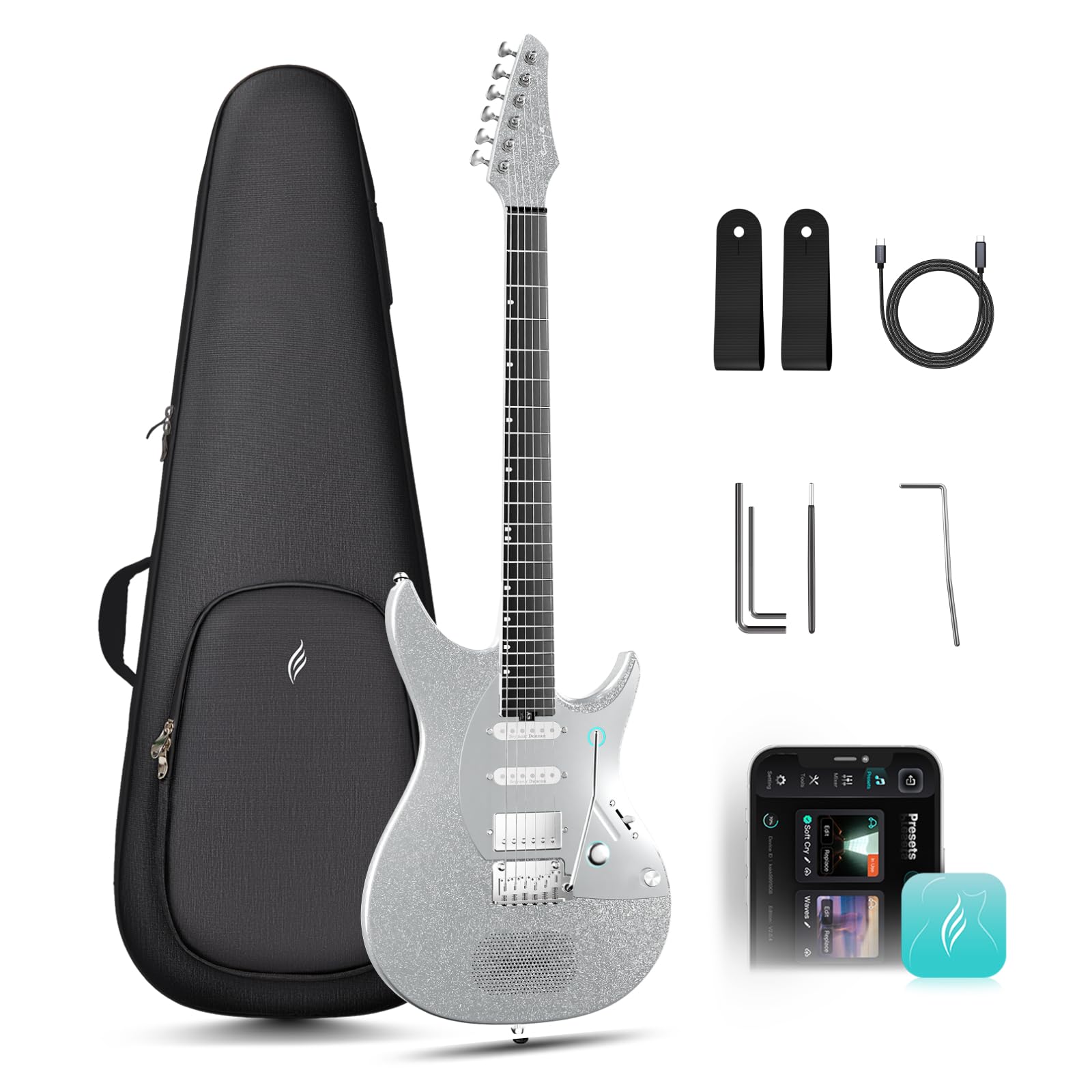 ENYA INSPIRE PRO SD Smart Electric Guitar, w/Seymour Duncan SSL+TB4 Pickups