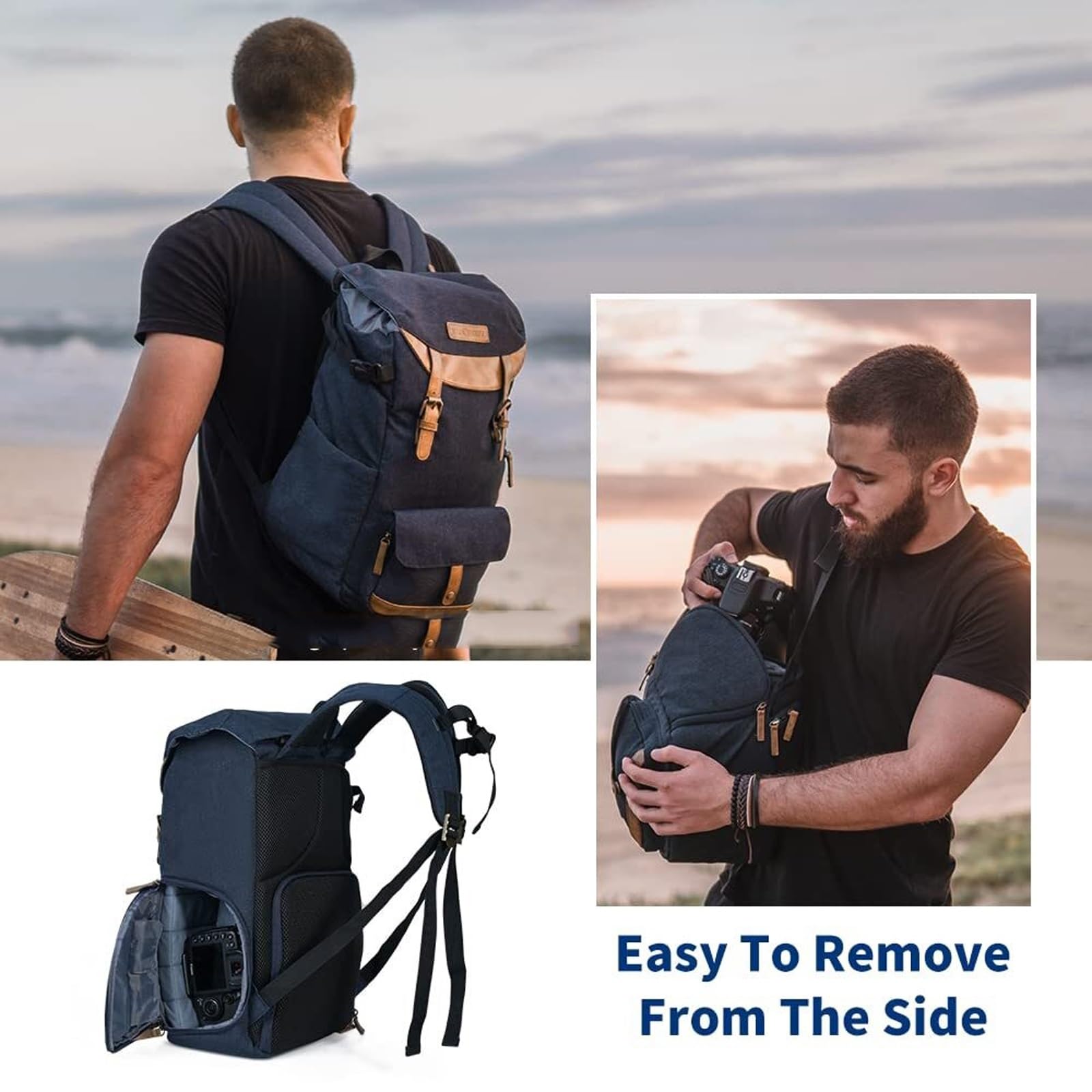 Borsa fotografica impermeabile for zaino fotografico multifunzionale Zaino