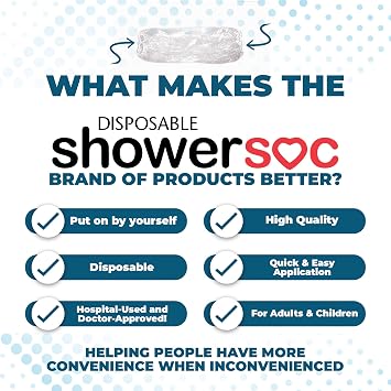 Disposable PICC Line Shower Cover 25 Pk Small (916) Waterproof