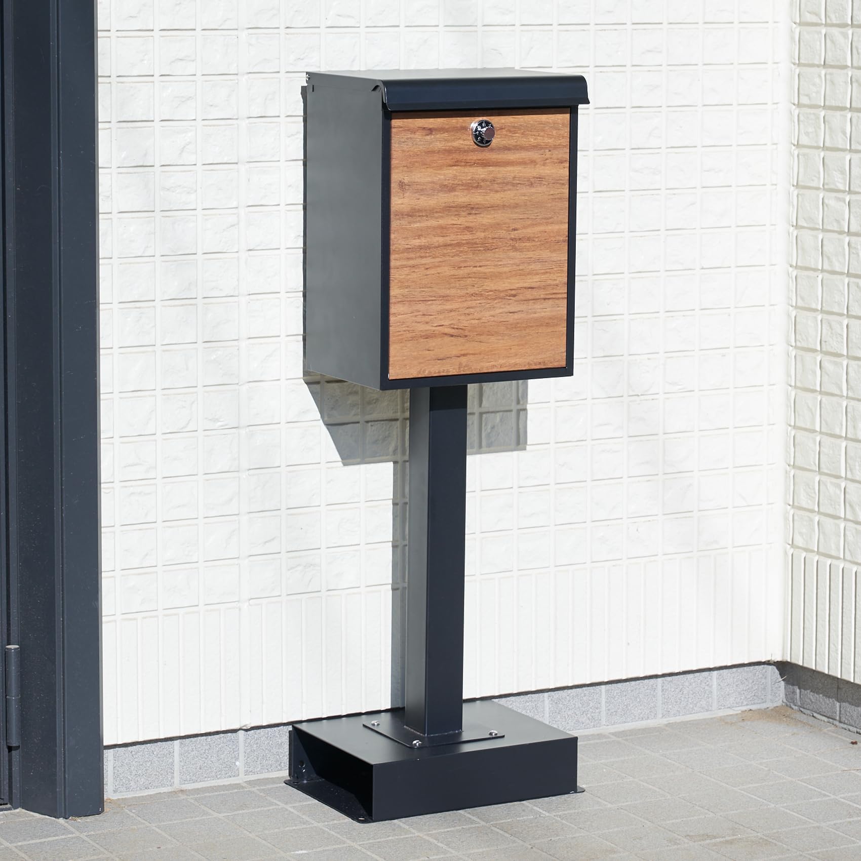 Amazon.co.jp: 郵便ポスト 置き型 屋外 防水 スタンド型 郵便受け 幅